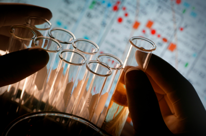 Test tubes in a laboratory